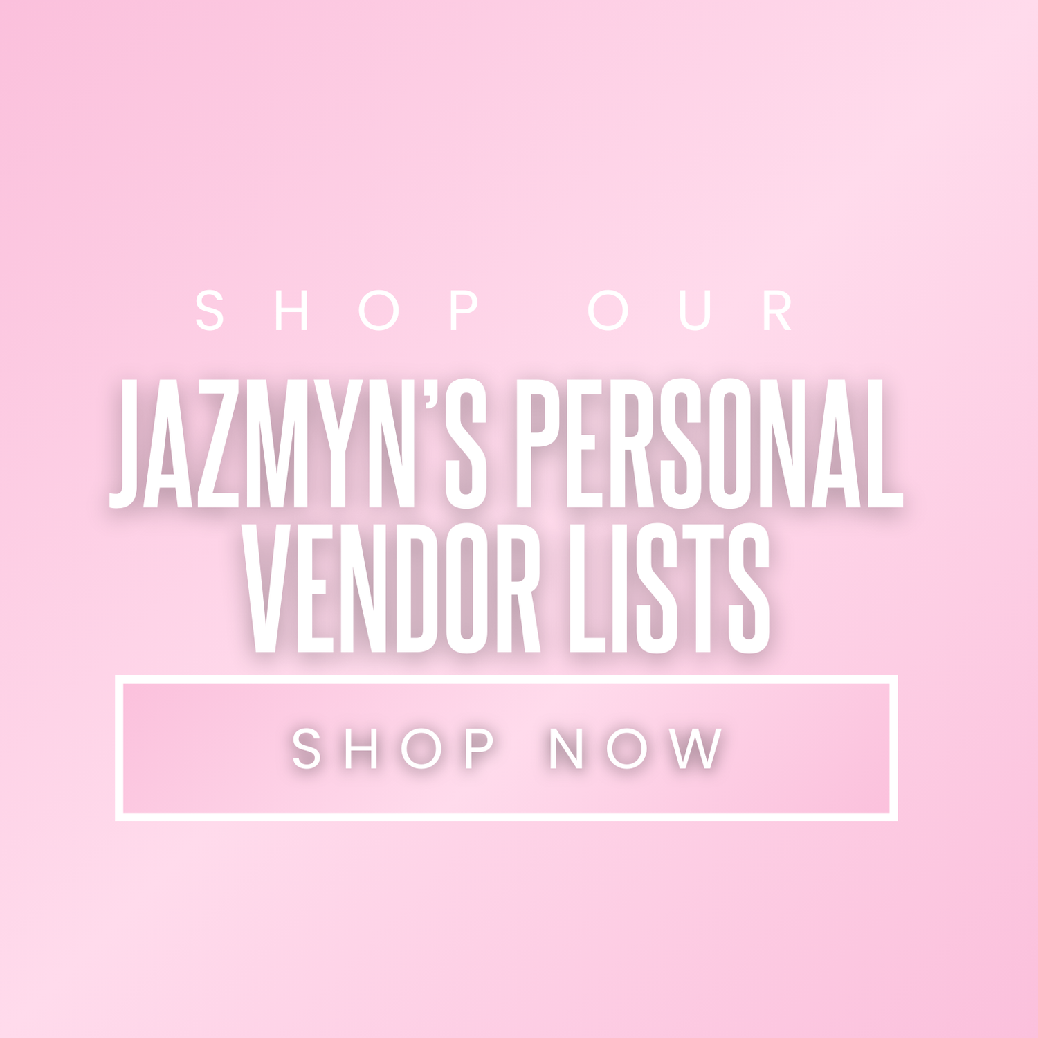 personal vendor lists