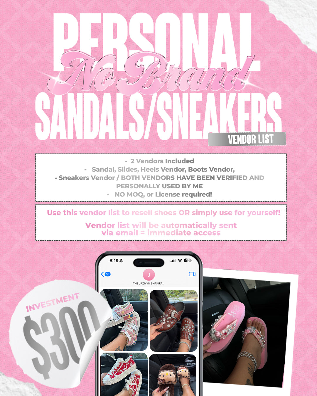 Personal No Brand Sandals/ Sneakers Vendor
