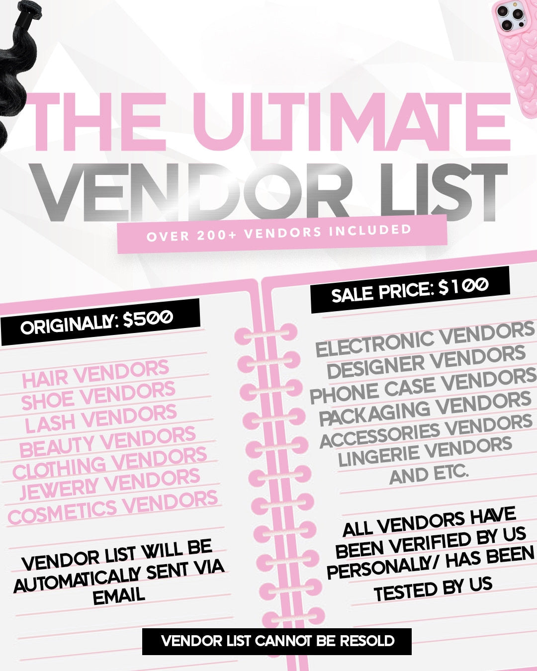 The Ultimate Vendor List